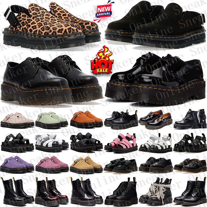 Free Shipping Designer drs docs martenns sandals heels Shoes slides clogs sandal slippers black sliders for mens womens sandale pantoufle