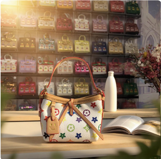 Bestseller Mini Small Vintage Dopamine Niche Color Car Key Pendant Earphone Lipstick Bag Cleo ddmytues