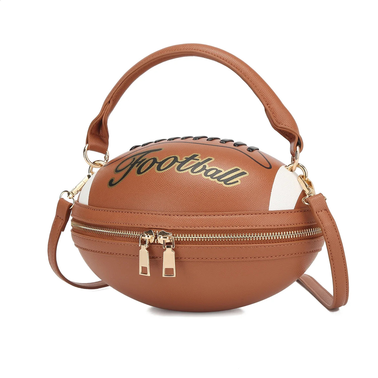 Fashion American Football Style Crossbody Bag for Women Girls Shoulder Bags Rugby Purses Ball Novelty Handbags 250916