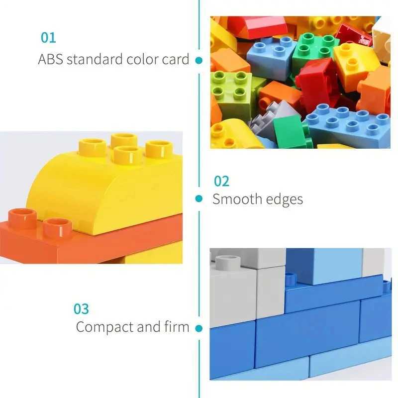 Kids DIY Building Blocks Set Toys Urban Classic Building Blocks Assembled Educational Toys for Boys Girls Christmas Gift 200Pcs C250916