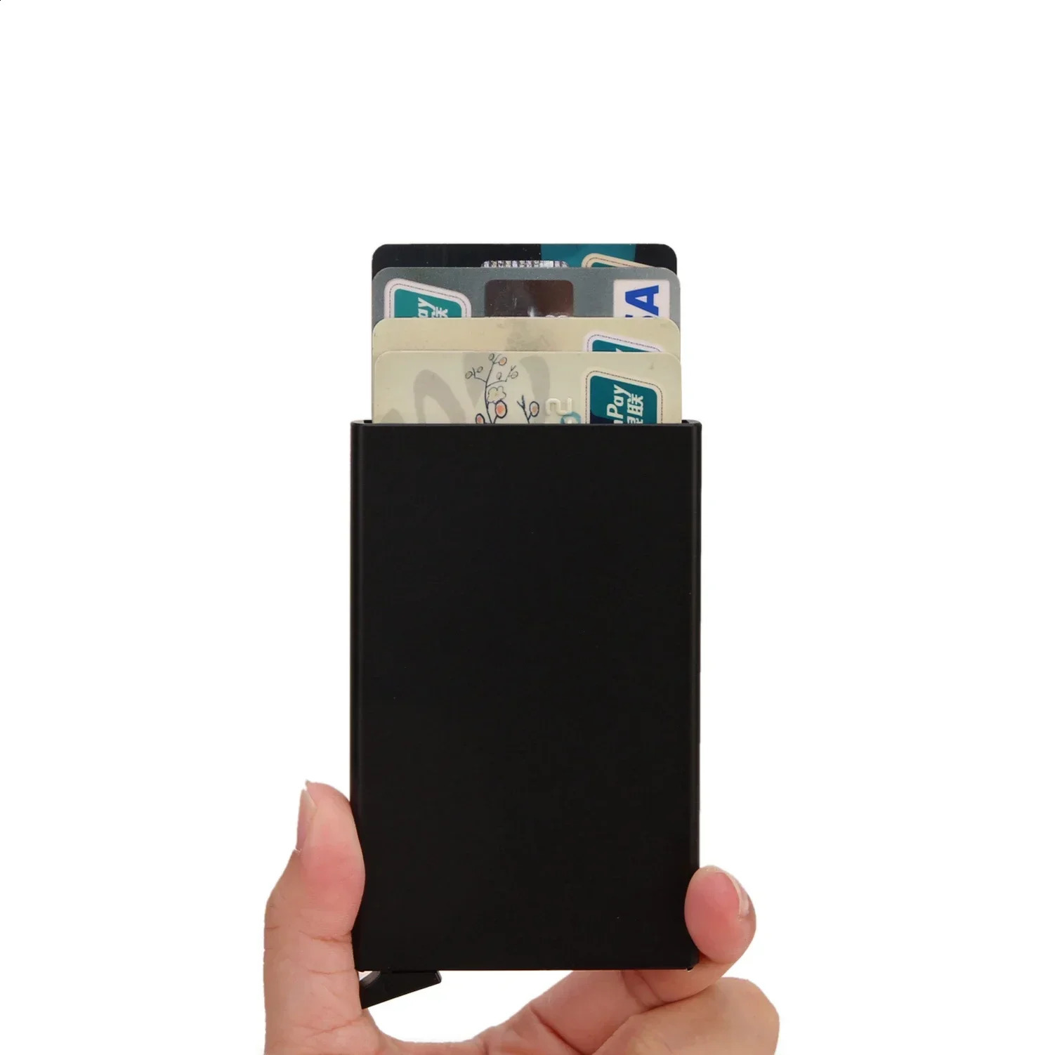 DIENQIMini Slim Minimalist Wallets Rfid Credit Card Holder Aluminium Women Men Business Bank Cardholder Case Carteira Masculina 250915