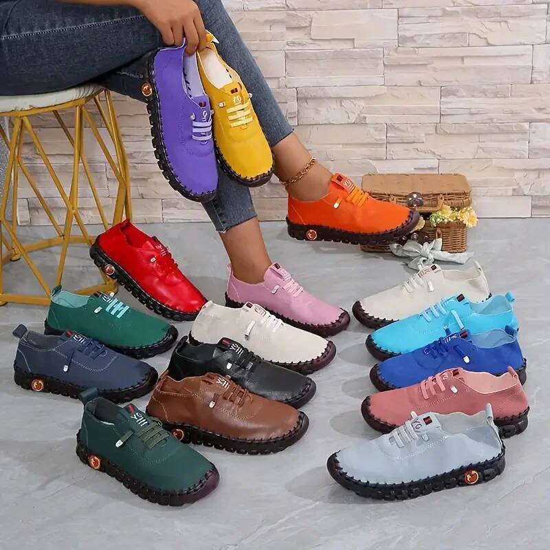 National Tide Designer Mom Shoes for New Thick Bottom Fashion Sneakers Women Comfortable Outdoor Loafers ddmythur