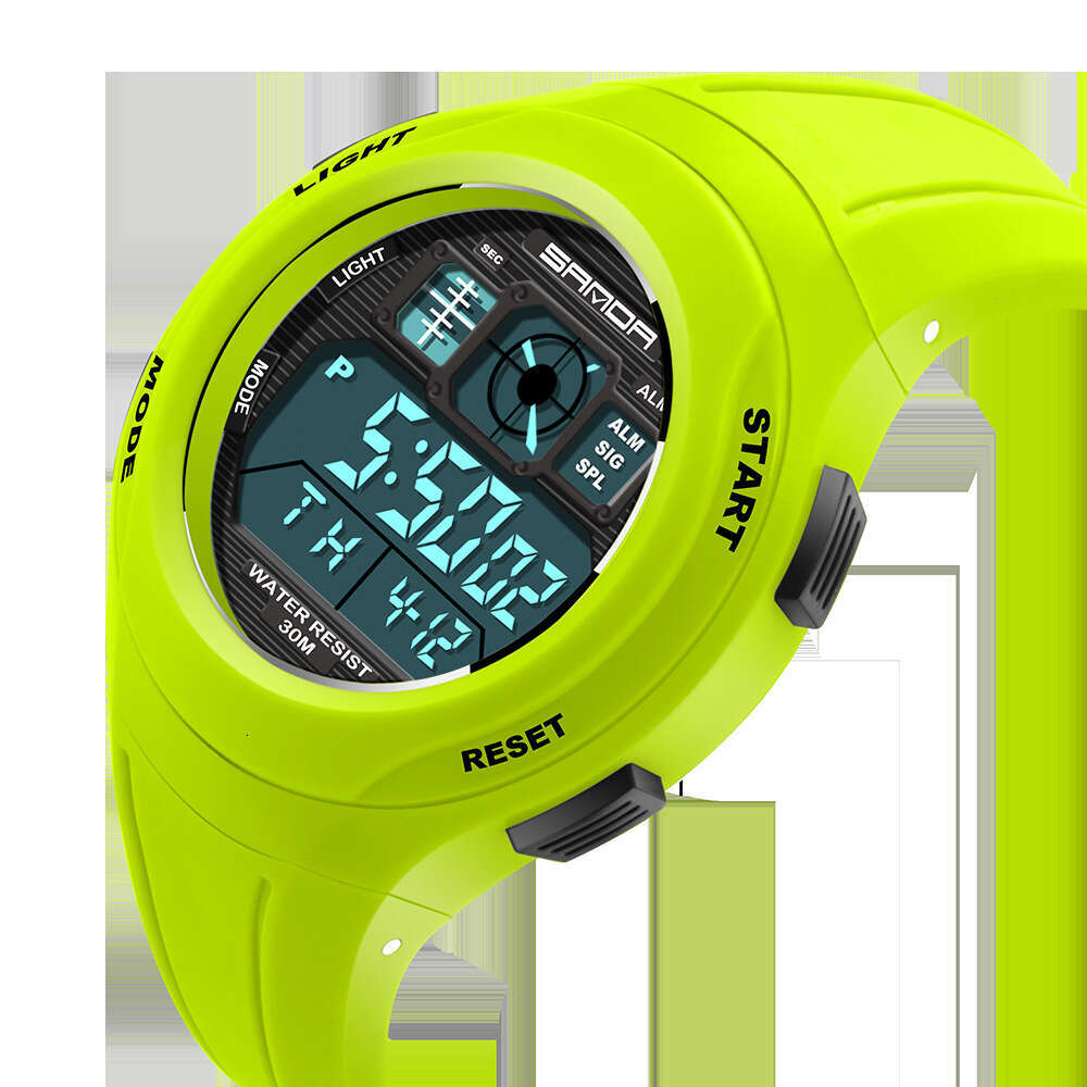 DHwatches Sanda Korean Version Harajuku Electronic LED Waterproof Sports Personality Student Children's Watch