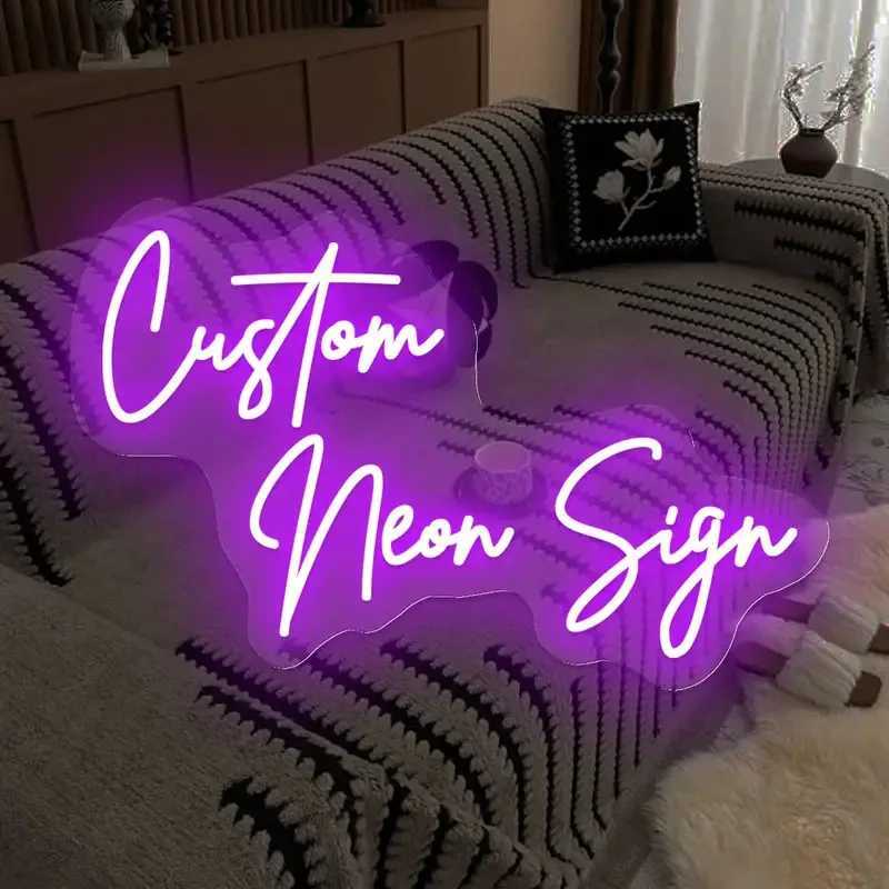Custom Neon SignPersonalized LED Neon Wedding Light Sign Customizable for Wall Bedroom Room Bar Decor Aesthetic Birthday Gift Y250916