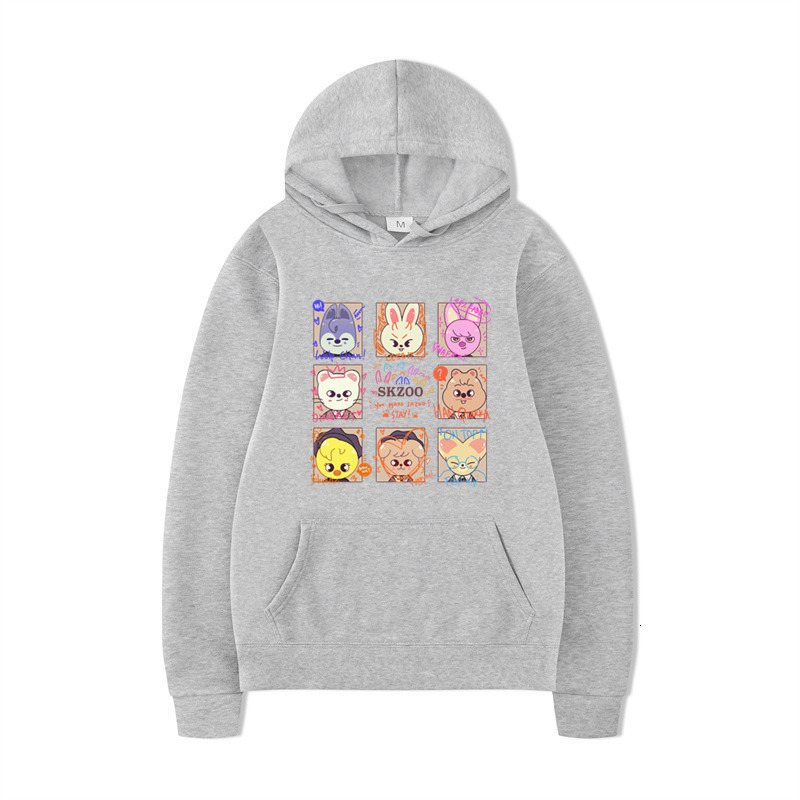 Kpop Skzoo Stray Kids Hoodies Cute Women Streetwear Harajuku Loose Autumn and Winter Sweatshirts K Pop Graphic Pullover