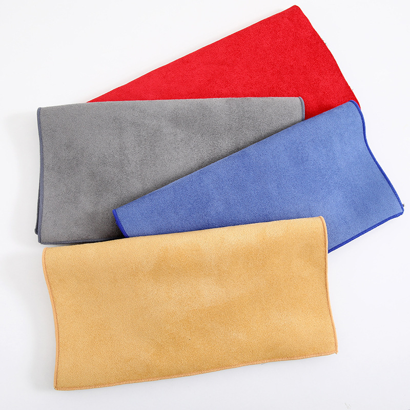 New Suede Wiping Double-Sided Imitation Deerskin Coral Fleece Thickened Absorbent Car Wash Towel