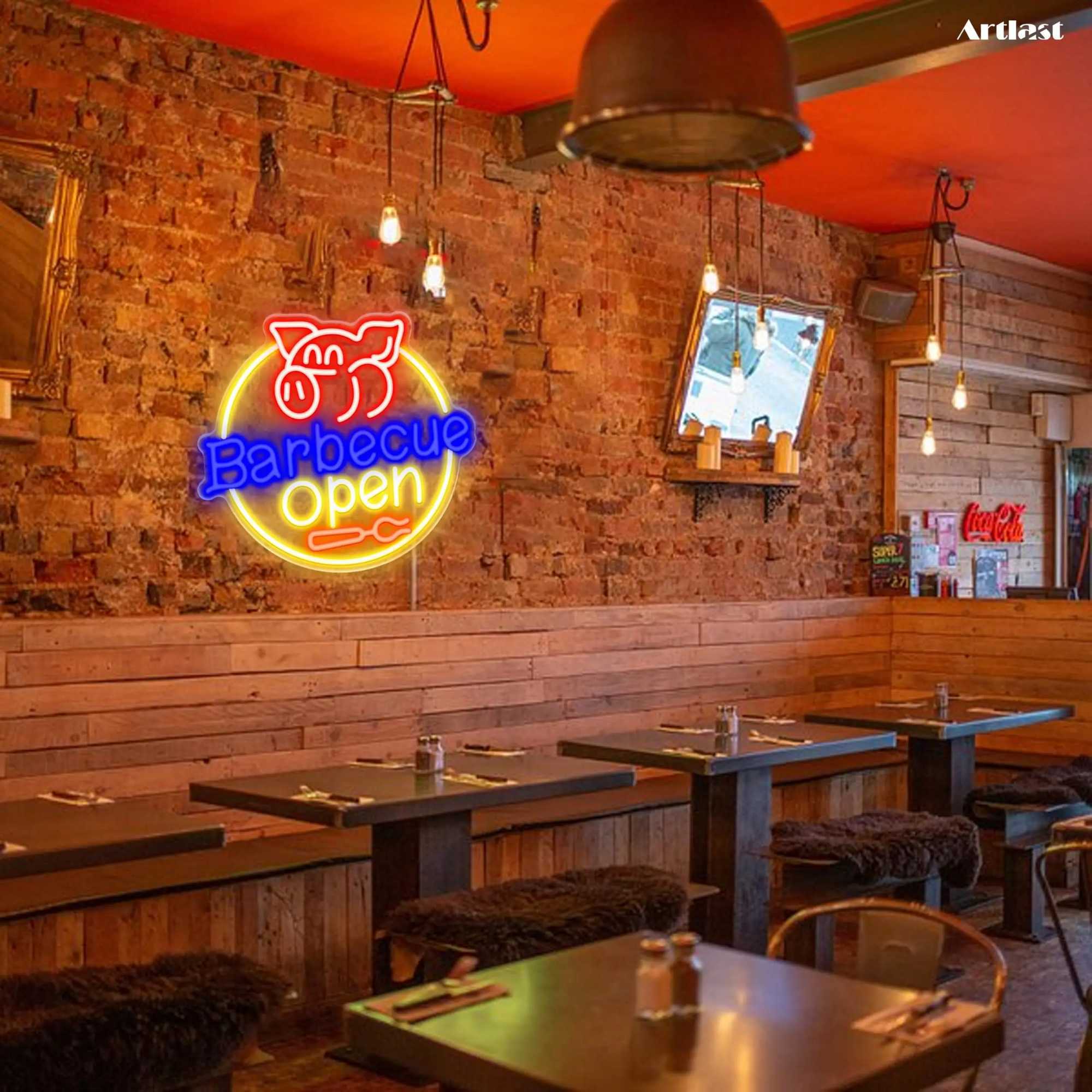 Doner Kebab Neon Sign for Wall Decor Food Neon Light for Restaurant Wall Decoration Fast Food Sign Kebab Wall Hanging Sign Y250916