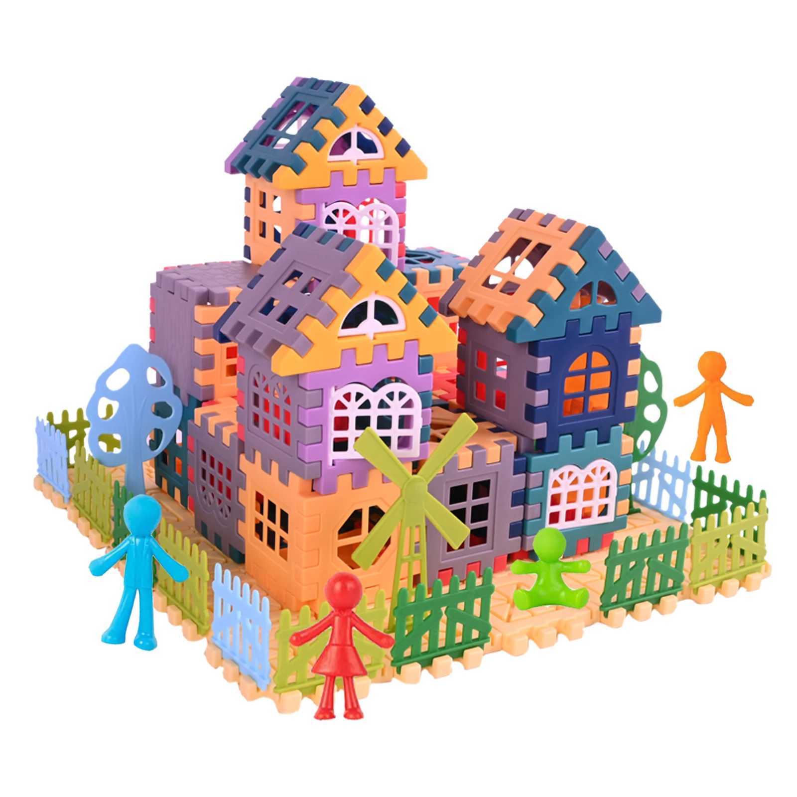 Large Scale House Building Block Simulation Window Design Kindergarten Construction Creation Of Boys And Girls Large House Bui C2509161