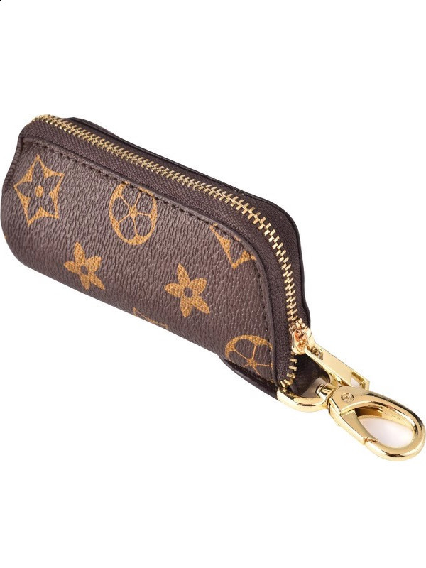 Vintage Printed Womens Key Bag Multifunctional Fashion Car Key Bag Remote Control Storage Bag Key Holder 250916