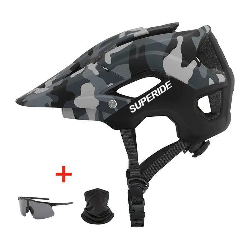 SUPERIDE Inmold DH MTB Bicycle Helmet Sports Antiimpact Road Mountain Bike Helmet Men Women Riding Cycling Helmet J2509161