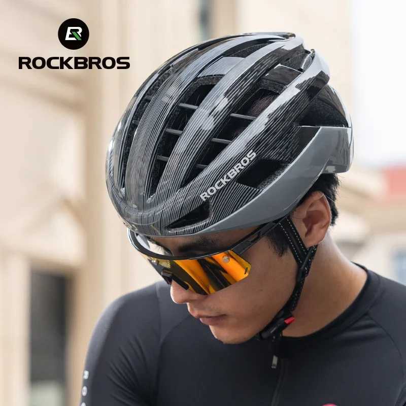 ROCKBROS Ultralight Cycling Helmet Safety Cap Bicycle Helmet for Women Men Racing Bike Equipments Road MTB Adult Bike Helmets J250916