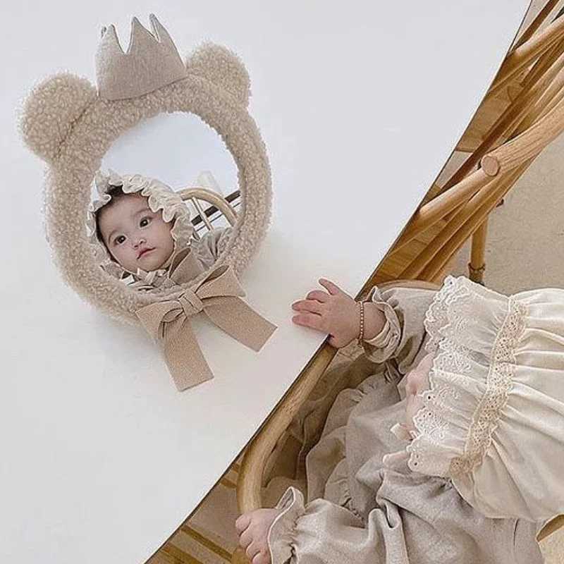 Baby Child Reflector Korean Ins Bear Crown Mirror Childrens Room Clothing Store Decoration Pendant Photo Studio Shooting Mirror C250916