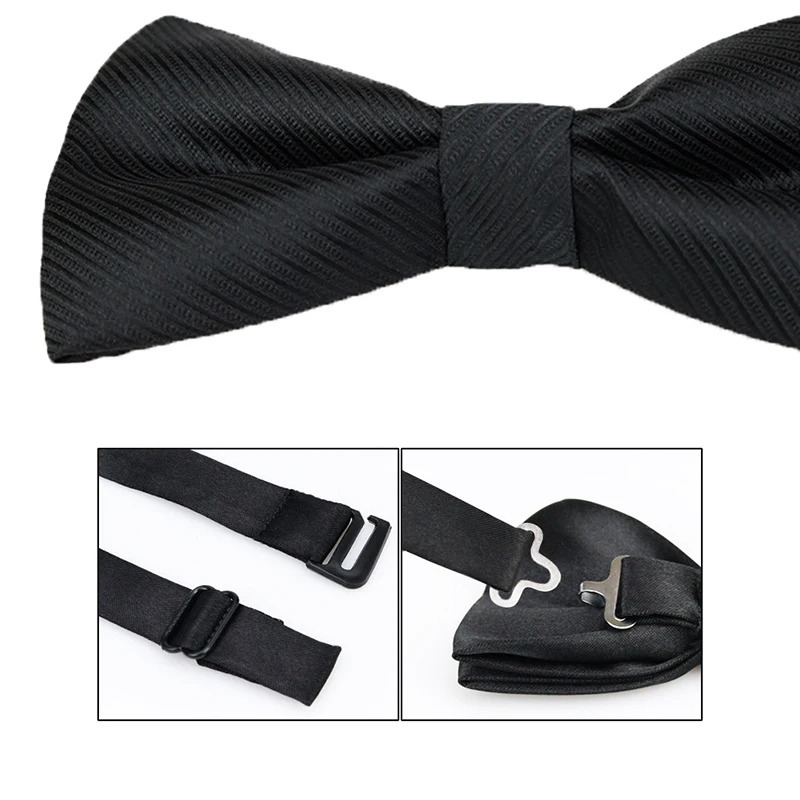 Men Ties Party Wedding Bow Tie Black Bowknot Bowtie Accessories Business Gift 250915