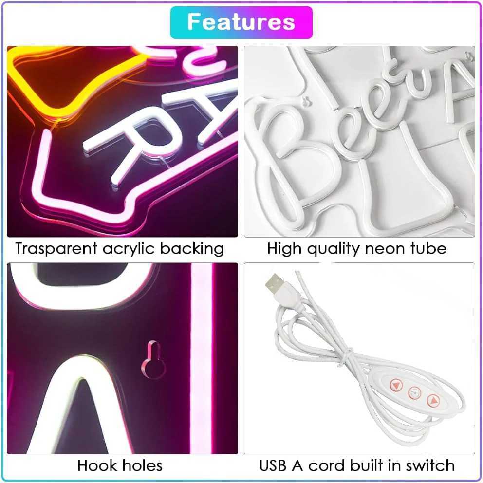 1 beer bar neon sign LED neon light home bar restaurant mens cave coffee shop small bar club party decoration gift Y250916