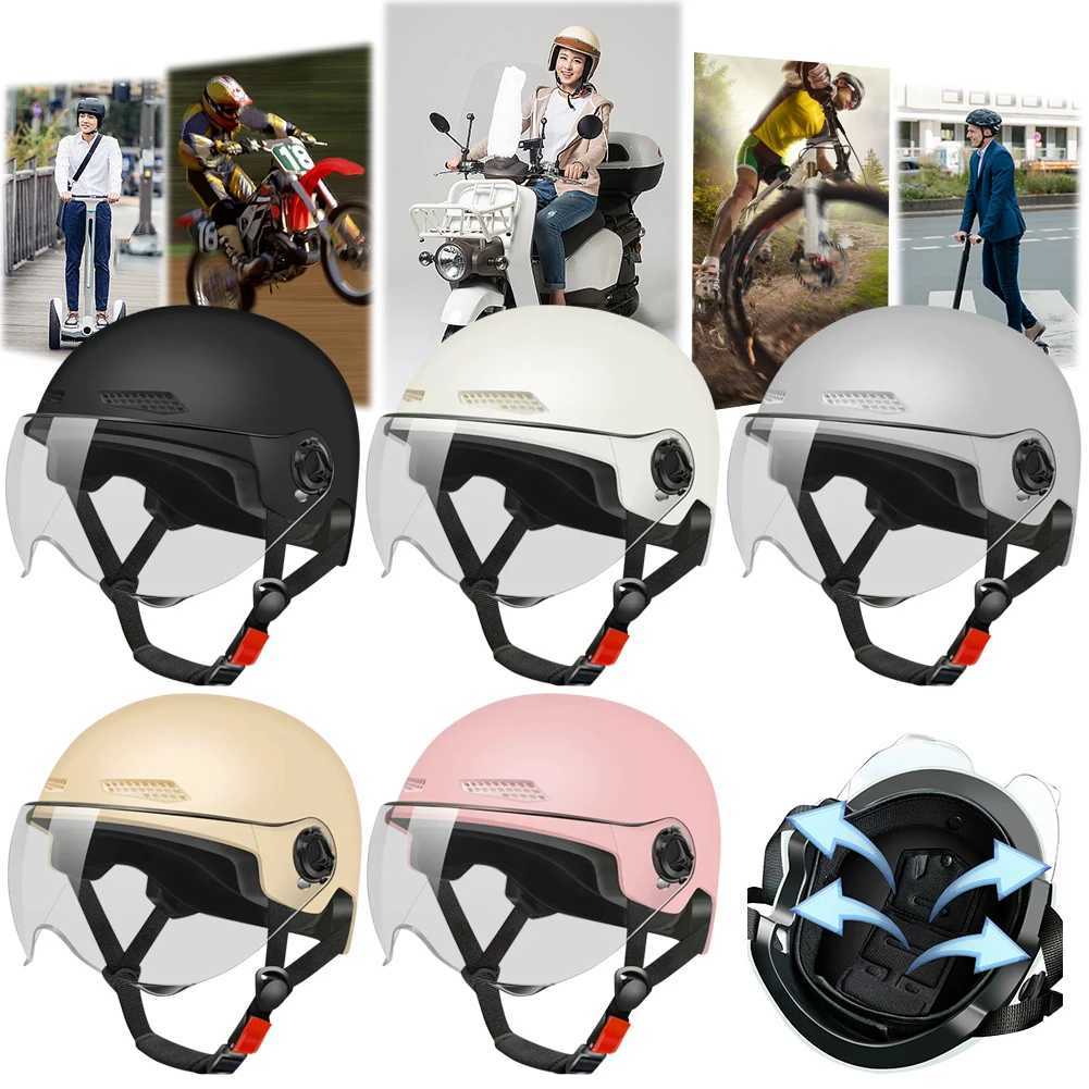 Electric Bike Helmet Scooter Helmet Adjustable Sports Helmet Breathable Detachable Lining Cycling Accessories for Summer J250916