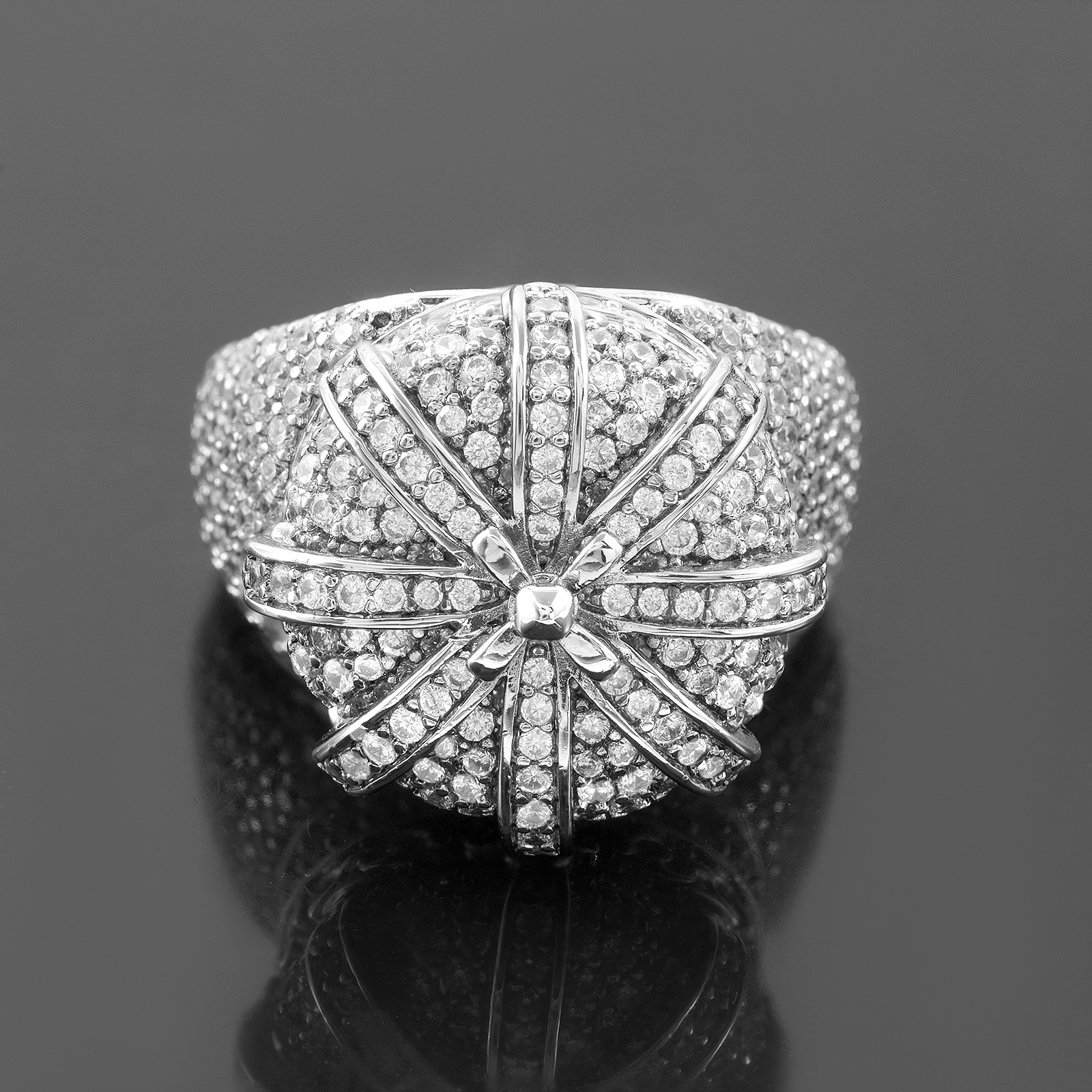 designer ring rings designer for women gold ring Hot selling DiamondStudded Copper Crown Ring Ultra Sparkling Designr Instagram Worthy Hip Hop Ring fo