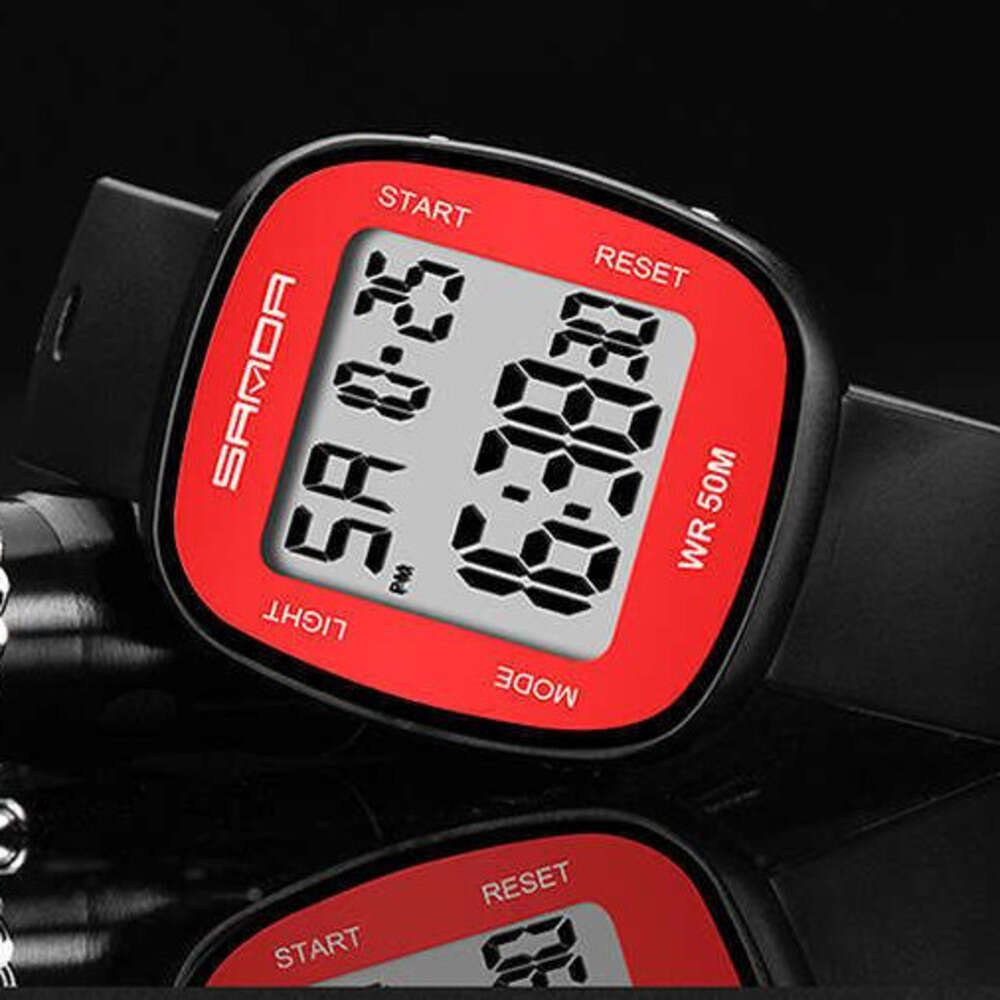 DHwatches Sanda New Ultra-Thin Watch for Men and Women, Student Electronic Watch, Simple Trendy Fashion Multi-Function Luminous Waterproof Wristwatch