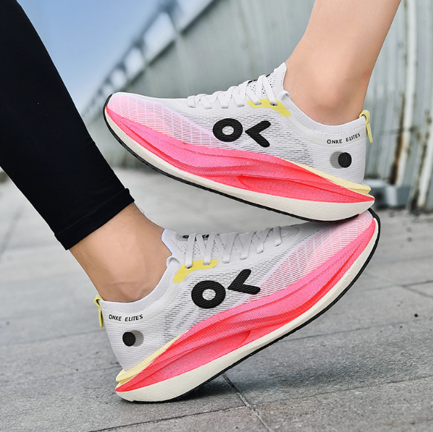 Designer ONKE Women's Autumn Lightweight Breathabe Carbon Pate Running Men's Non-Sip Wear-Resistant Cushioning Coupe Sports Shoes Utra-Light