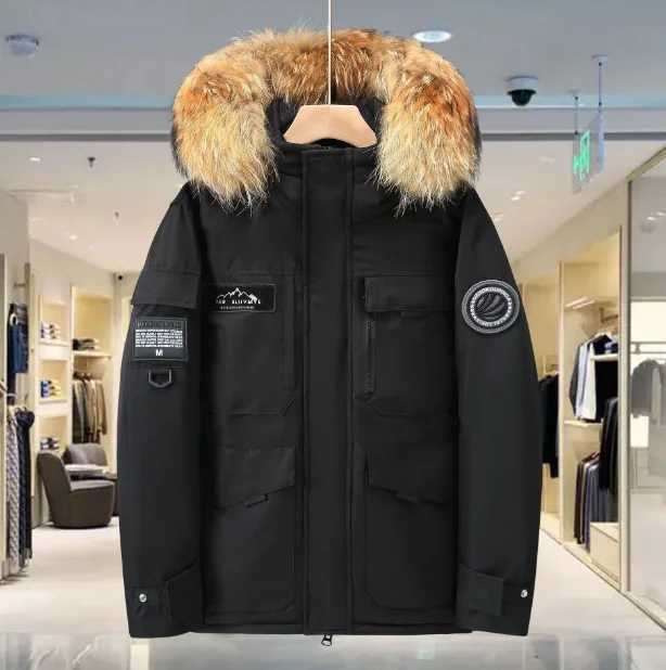 New Winter Mens Hooded Fur Collar Duck High Quty Waterproof Coats Fashion Parkas Male Casual Warm Down Jackets