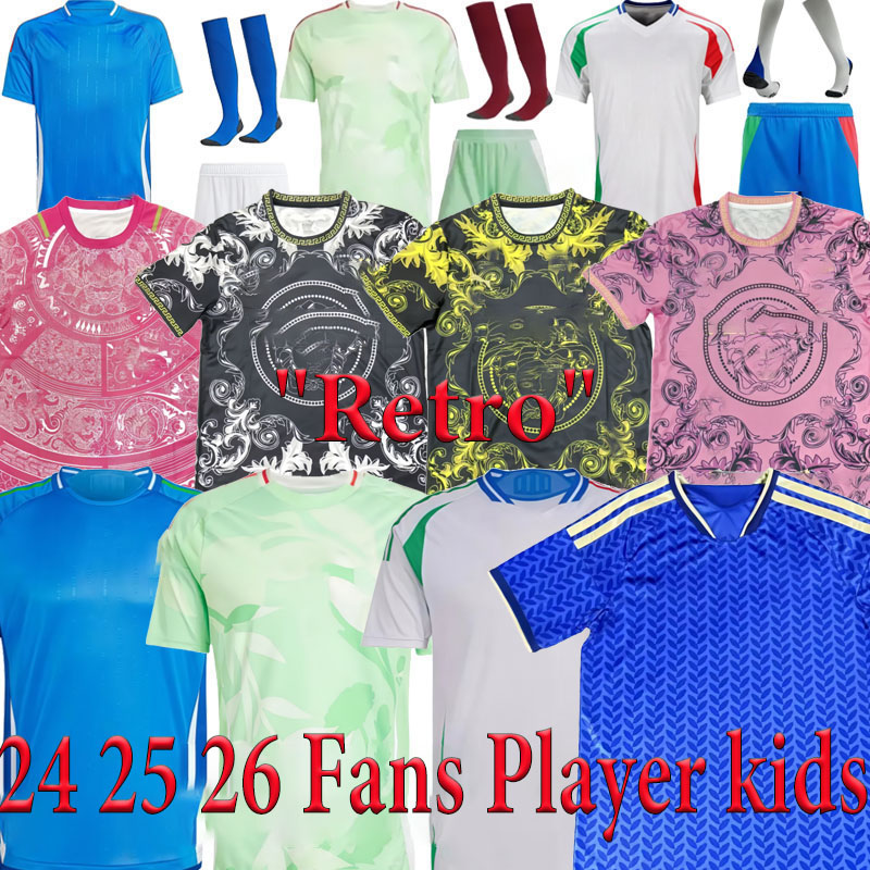 2024 2025 2026 itAly soccer jersey women Special training suit maglia 24 25 26 italia PELLEGRINI Italien football shirt INSIGNE CHIESA BARELLA italie men kids kit 4xl