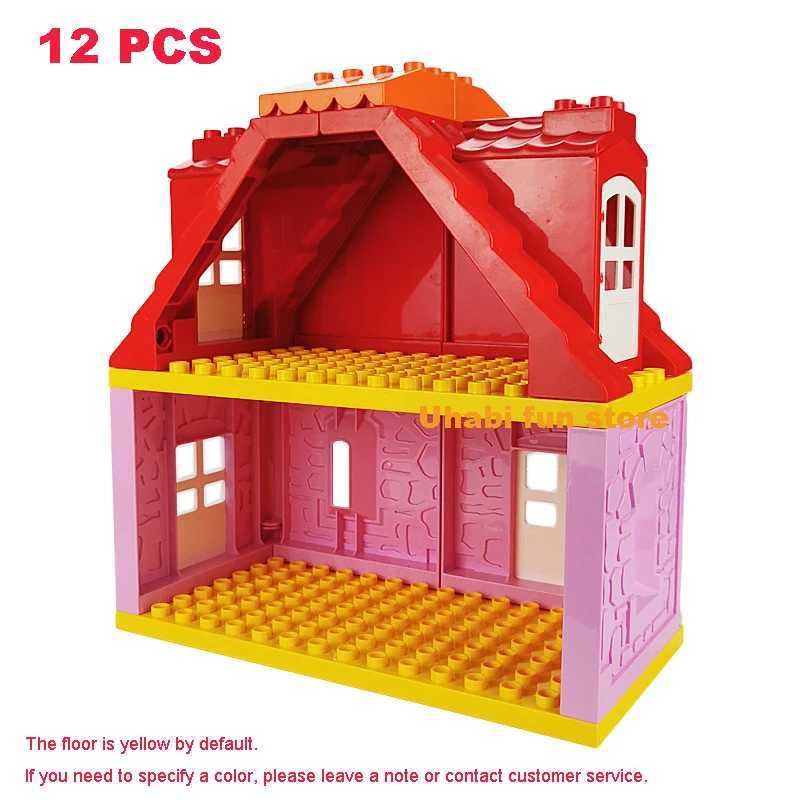 Big Building Blocks House Architecture Window Wall Roof Furniture Series Scene Accessories Assembly Childrens Educational Toys C250916