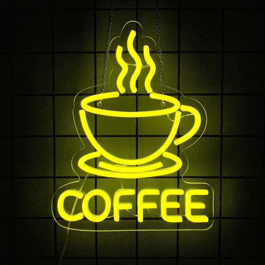 Coffee Neon Sign Coffee Super Bright Led Sign Usb Connection Power Supply Suitable For Coffee Shop Front Desk Business Decor Y250916