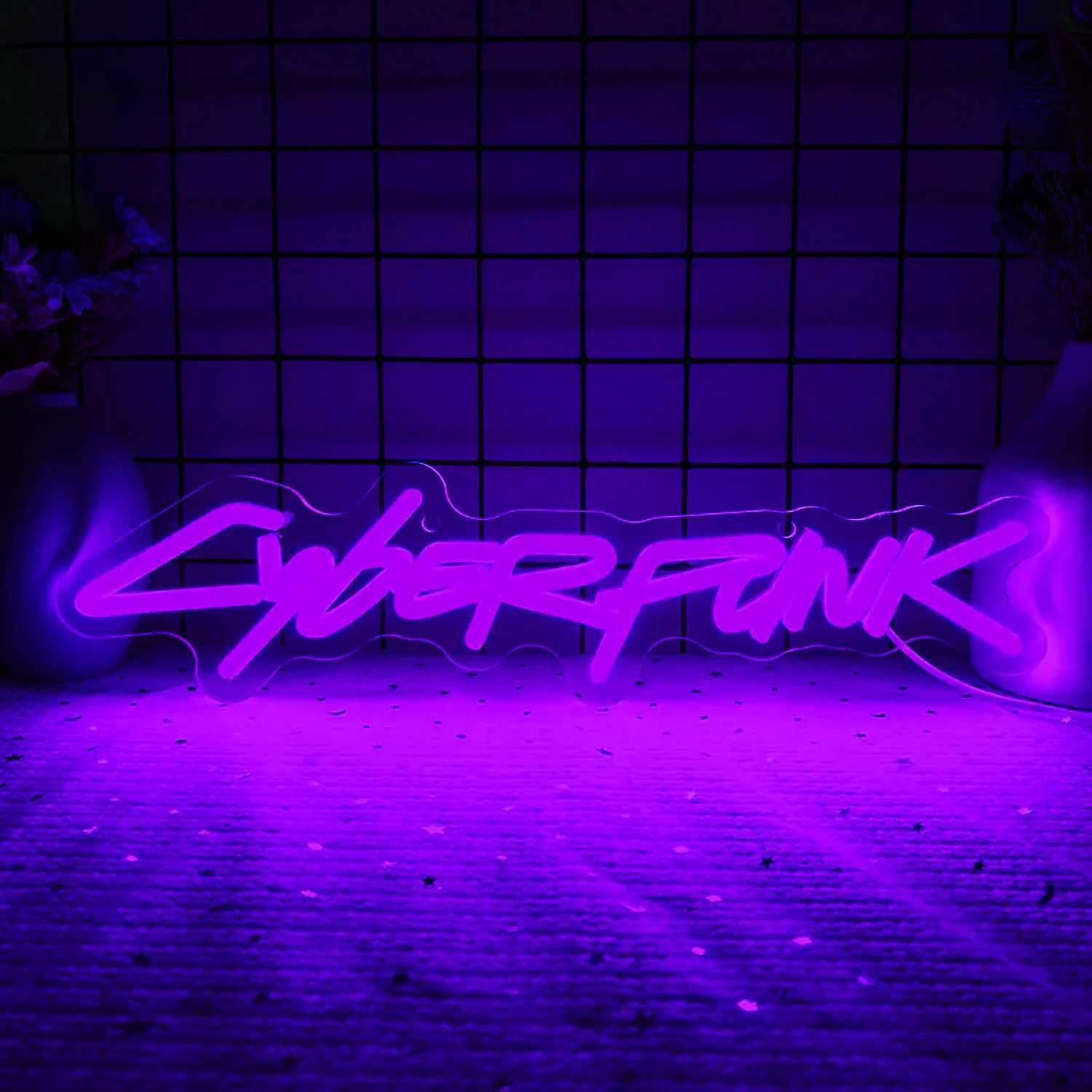 Bright LED neon sign lights clearance Budweiser wine decoration cyberpunk game room garage gift party creativity Y250916