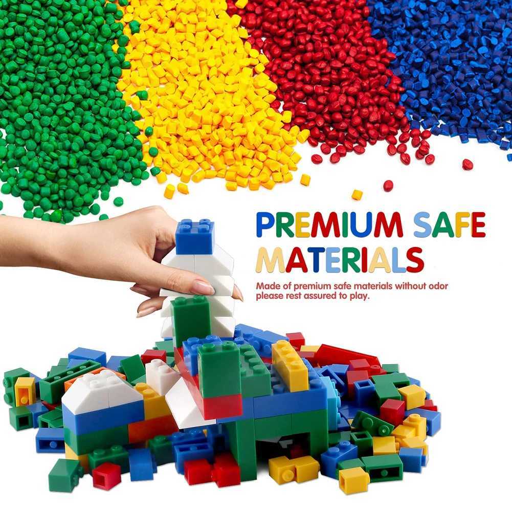 1000 pieces of building blocks city DIY creative building blocks compatible building blocks large base plate educational childre C250916