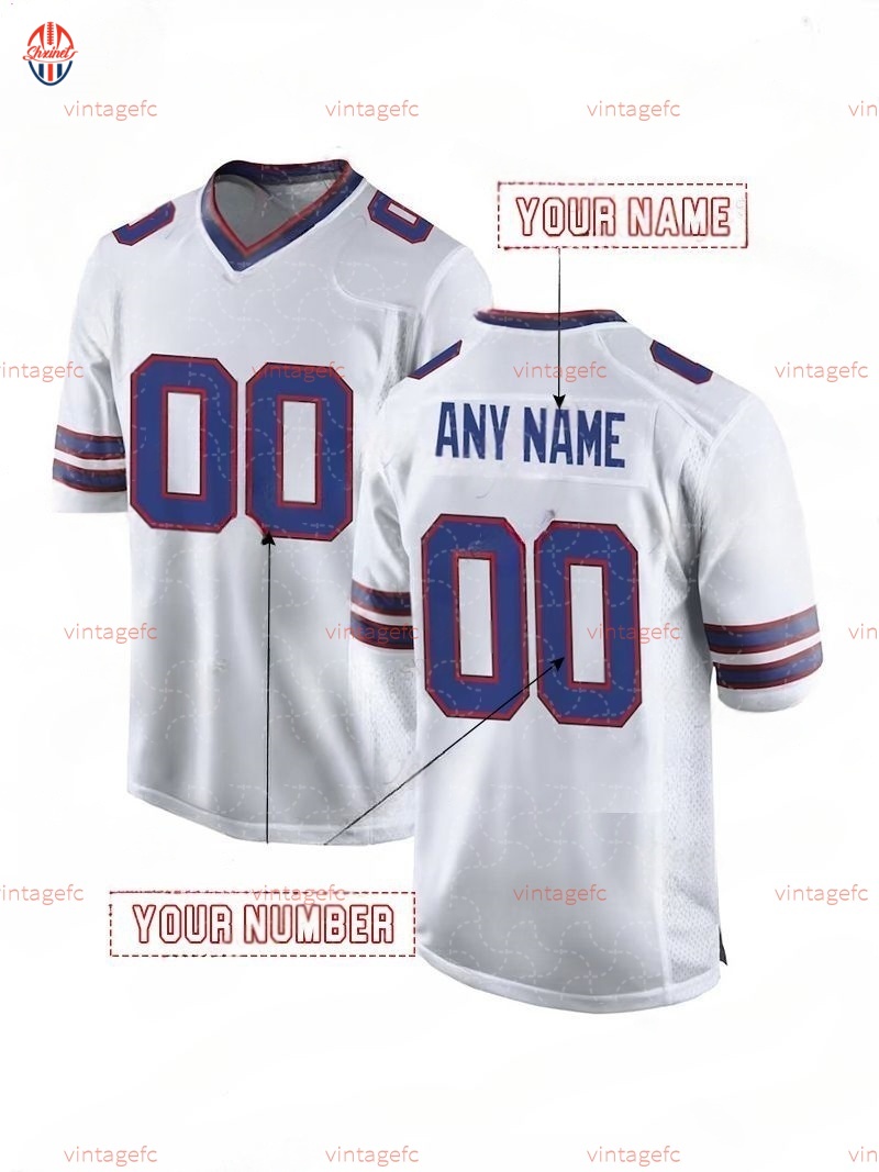 Custom Josh 17 Allen 2025 Rivalries Football Jersey Joey Bosa Gabriel Davis Miller James Terrel Bernard Rasul Douglas Dawkins Cook III Competitive ver