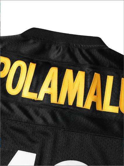 43 Troy Polamalu Black ed Fooball Jersey Casual V-Neck Sports Shirt for Outdoor Activities Parties, Sizes S-XXXL Free shipping