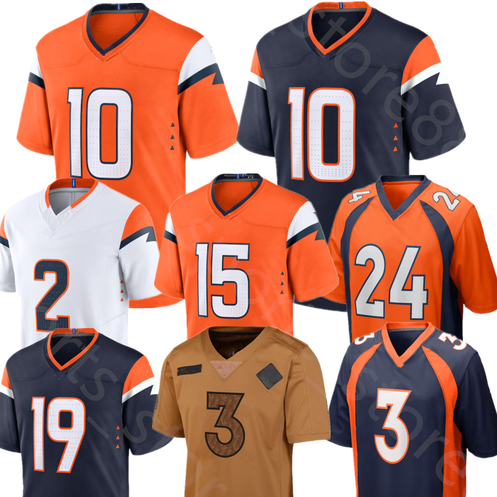 Patrick Surtain II RJ Harvey Bo Nix Football Jersey Peyton Manning John Elway Meinerz Marvin Mims Jr Courtland Sutton Pat Bryant II Nik Bonitto Jahdae Barron Hufanga