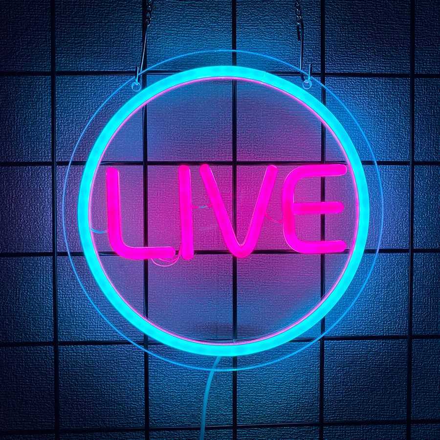 On Air Neon Sign for Wall Decor LED ShowStream Neon Light Signs for Concert Bar Studio Party Wall Artwork Decor Y250916