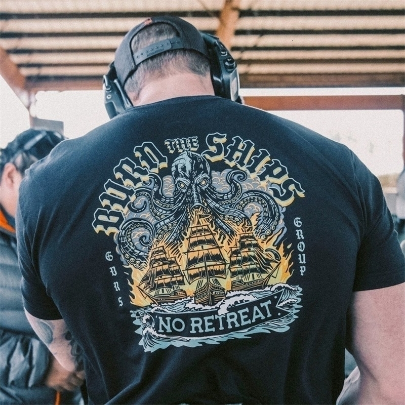 Summer The GBRS Group Wears Aggressive T Shirts Gym Sports Theme Printed Shortsleeved Cotton Tshirt Unseix 250915