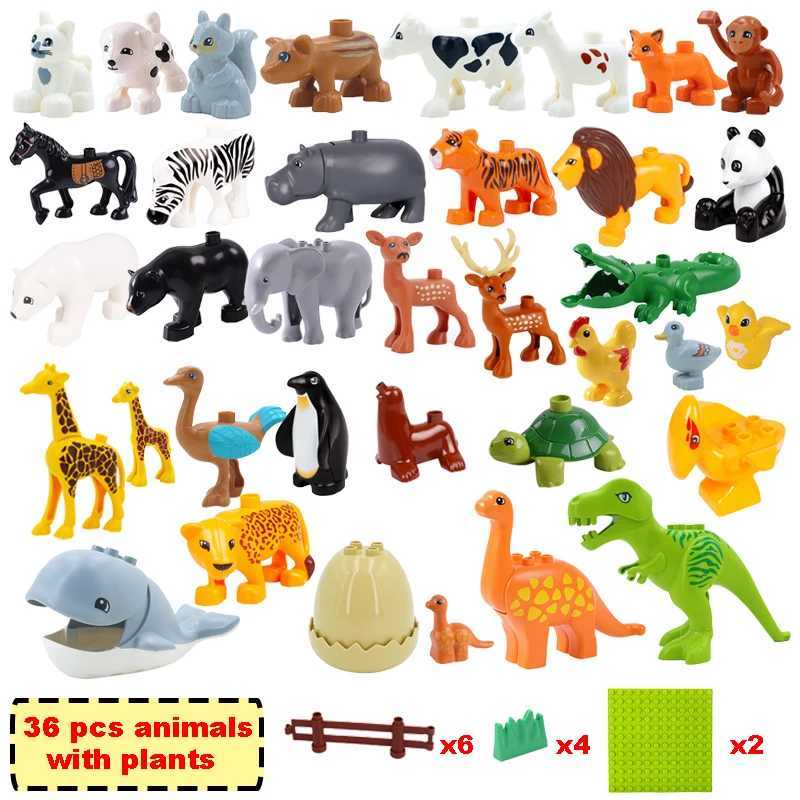 Bulk Big Particle Building Block Accessories Animal House DIY Assembled Bricks Children 36 Years Old Educational Toys And Gifts C250916