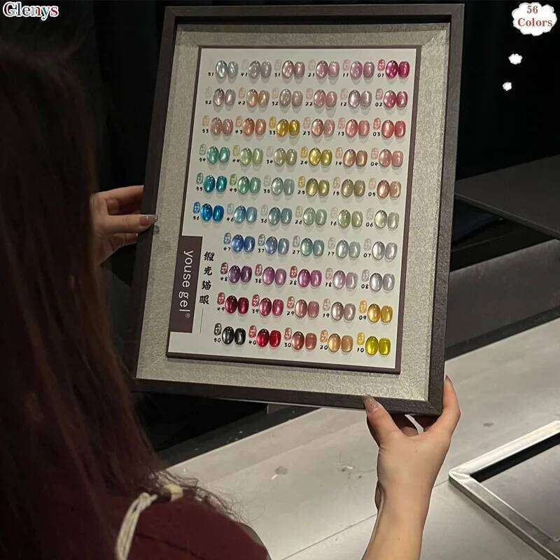 Glenys Piece * 15Ml Satin Cat's Eye Polish Net Red Popular Latest Soaking Gel Color Matching Card Nail Art Varnish Set M250912