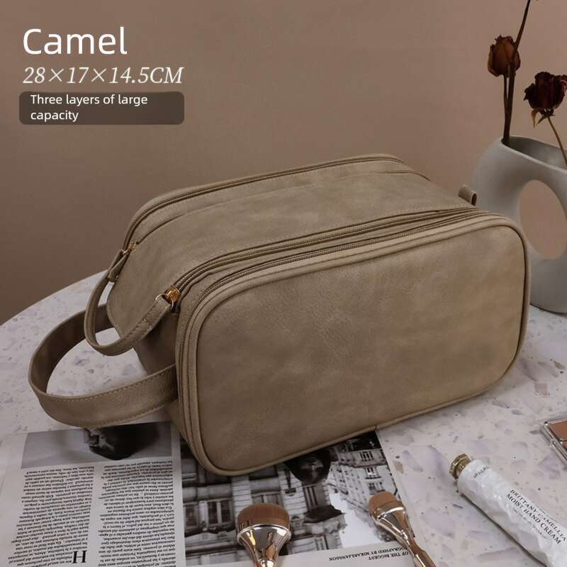 Large Capacity Makeup Bag Multi Compartment Travel Beauty Bag Multi functional Portable Storage Bag Ideal for Makeup Enthusiasts and Travel Storage L2