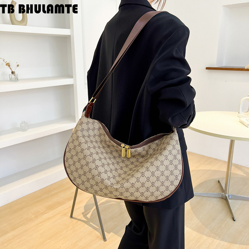 TB BHULAMTE Luxury Brand Designer Bag New Fashionable Women's Single Shoulder Bag Casual Versatile Mesh Crossbody Bag Large Capacity Water-Resist