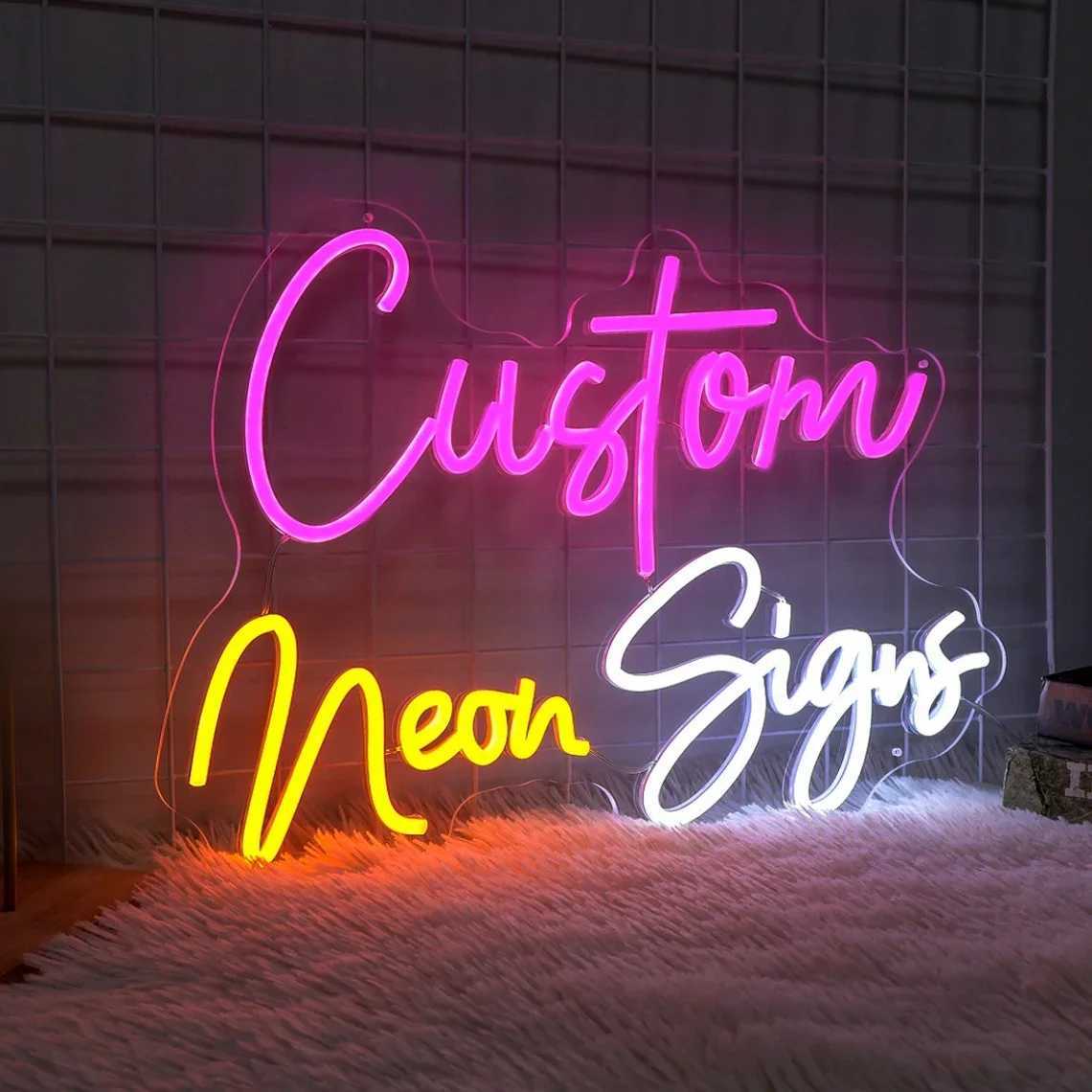 Custom Neon Sign for Wall Decor Led Name Signs Light for Room Wedding Decorations Lamp Business Personalized Birthday Gift Y250916