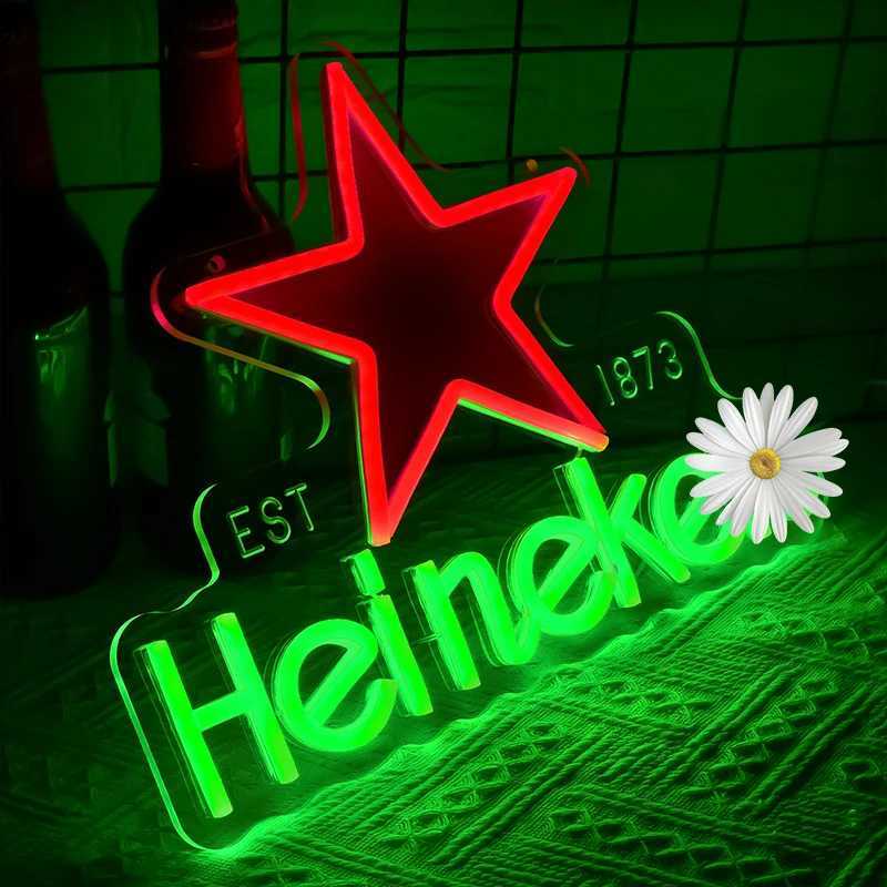 Beer Neon Sign for Wall Decor Bar Neon Sign for Man Cave Pub Restaurant Party Christmas Birthday Gift Y250916