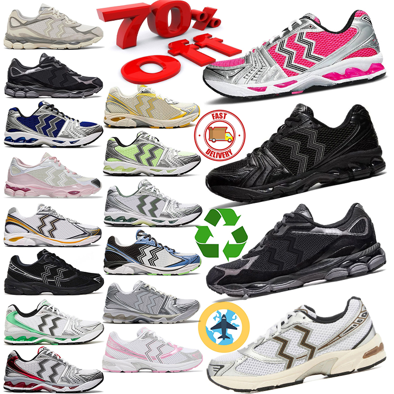 designer shoes Men Women outdoor mens shoes gels nyc K14 1130 Graphite Oyster Grey gt Cream Solar Power Oatmeal Black Pure White Silver Neon Pink sneakers trainers