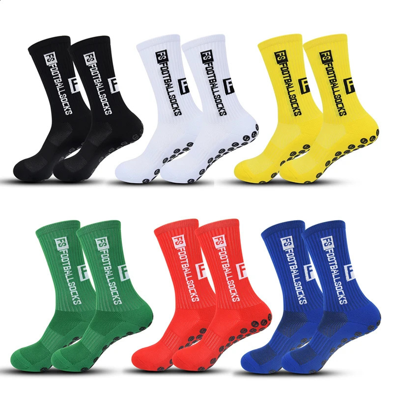 3 Pairs FS Nonslip Football Socks Men Women Sports AntiSlip Soccer Stockings Silicone Bottom Breathable Outdoor 250916