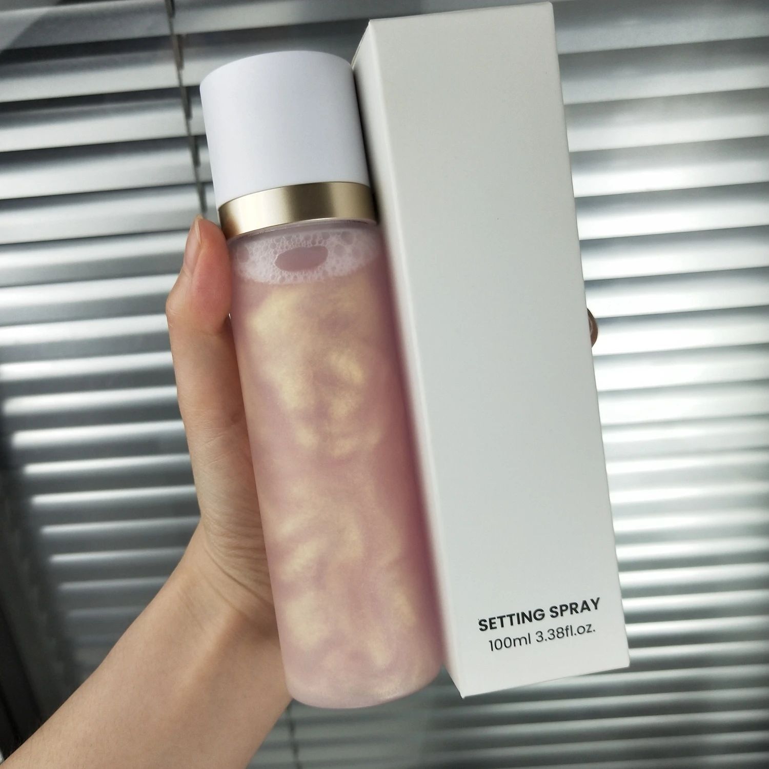 Foundation Primer Professional Private Label Waterproof Oil Control Fix Spray Shimmer Face Base Makeup Setting Spray DH-SM101