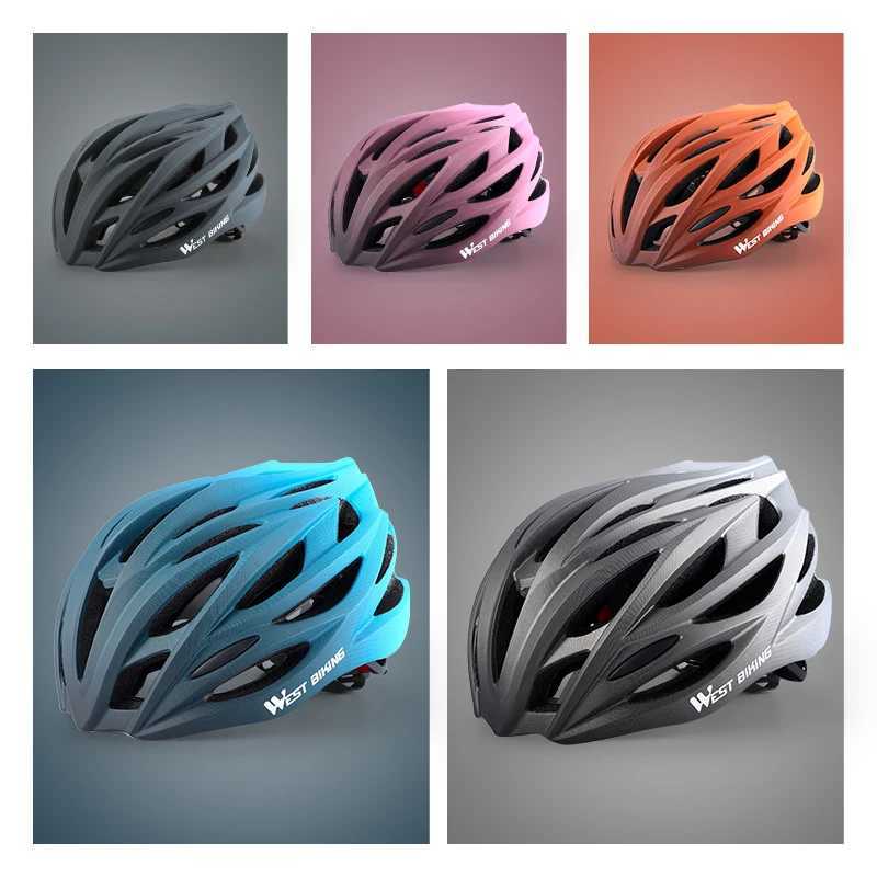 WEST BIKING Bicycle Helmet Men Women MTB Road Safety Integrallymolded Ultralight Helmet Breathable Ajustable Cycling Helmet J250916