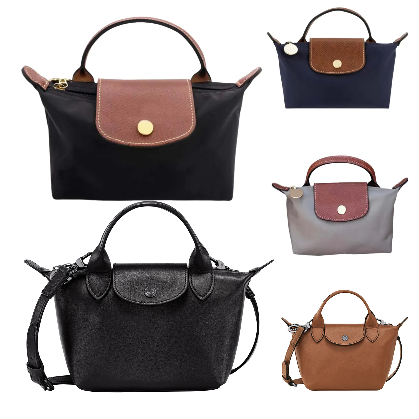designer bag Bag French Mini Dumpling Daily Commute Versatile Crossbody Longlys Champlys Handbag Womens mini Bag Perforated Shoulder Strap Shopping Bag 44f