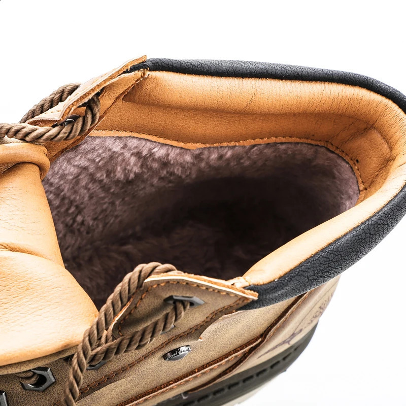 Men Super Warm Snow Boots Winter Mens Ankle Boots Waterproof Short Boots Outdoor Sneakers Autumn Mens Motorcycle Boots250916