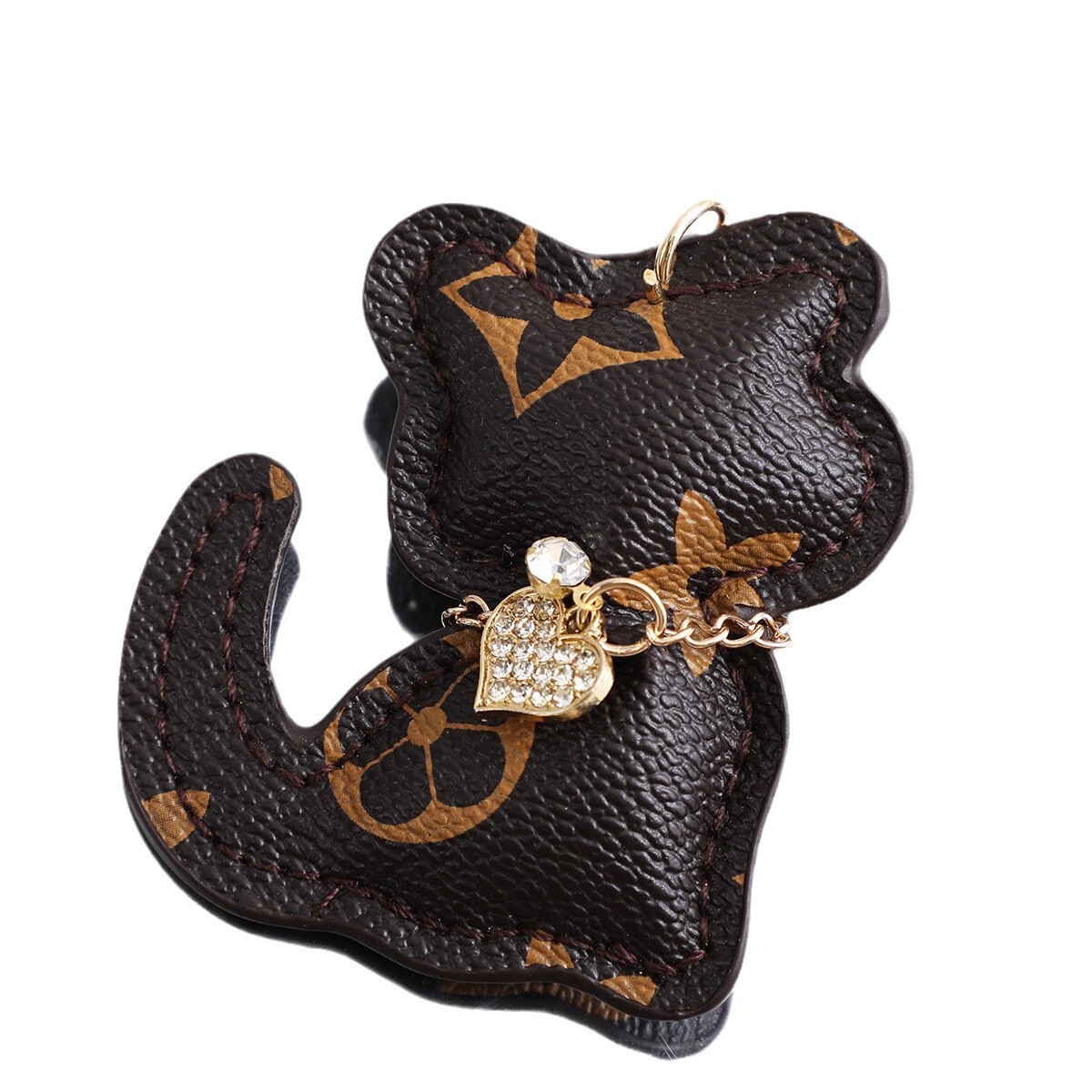 Bestseller Leather for Men and Women Creative Cat Keychain Personalized Bear Car Bag Pendant Couple Style ddmytues