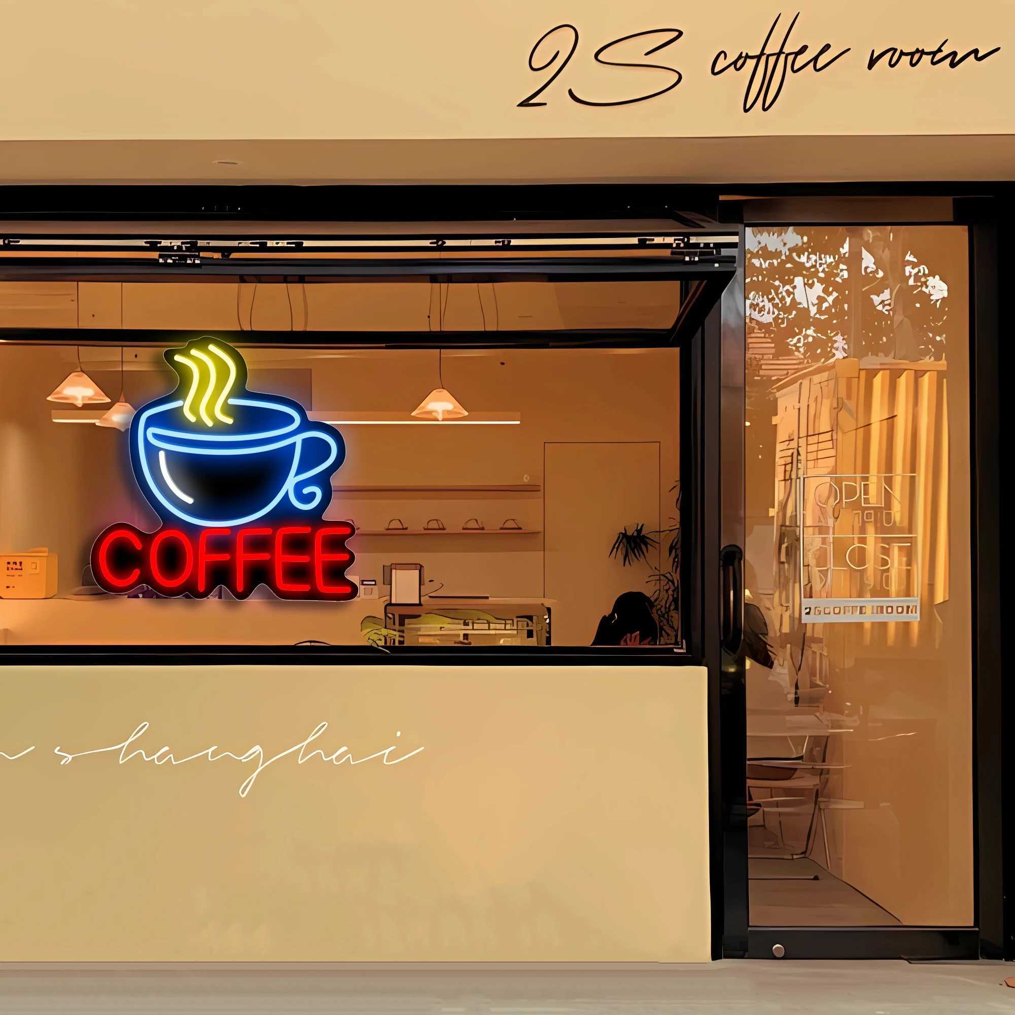 1 piece of coffee neon sign wall decoration in coffee shops cafes bars and restaurants eyecatching drink counter sign Y250916