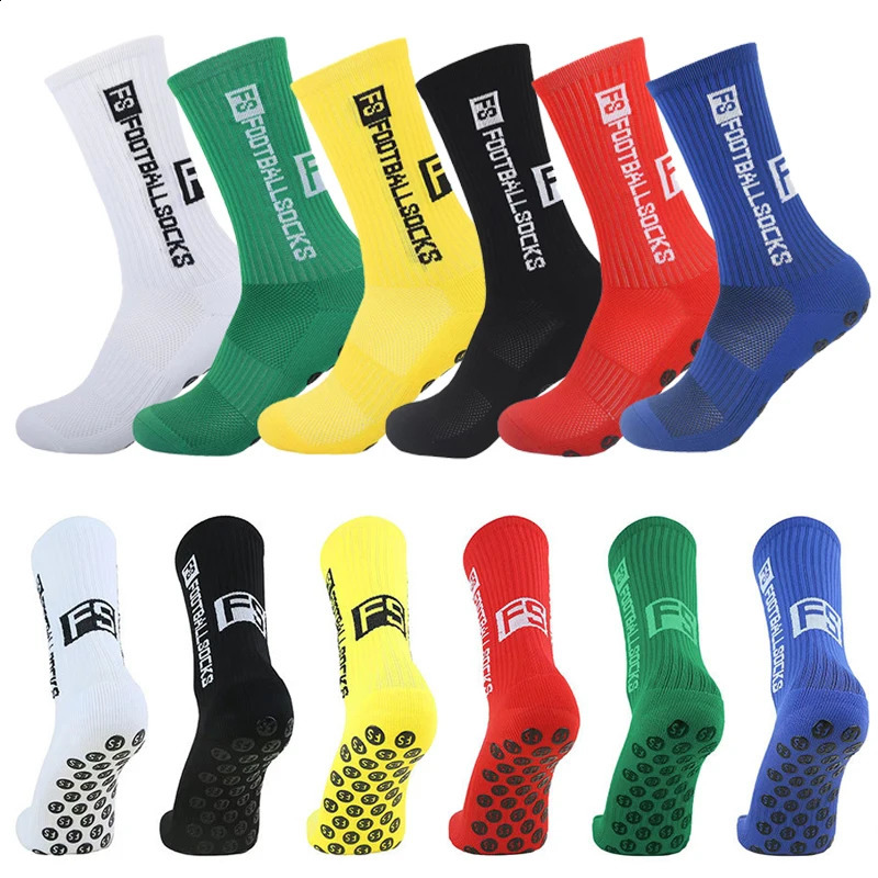 3 Pairs FS Nonslip Football Socks Men Women Sports AntiSlip Soccer Stockings Silicone Bottom Breathable Outdoor 250916