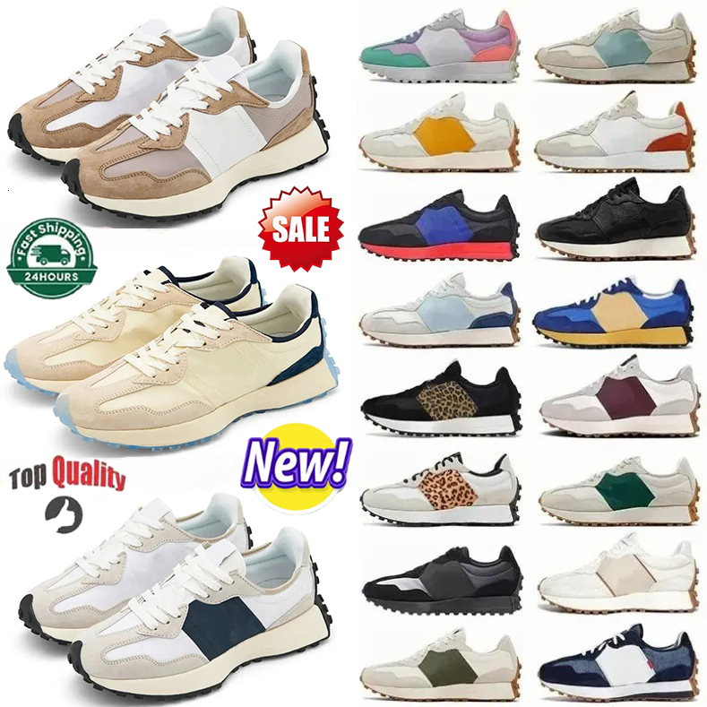 New Running Shoes For Mens Womens Designer Athletic Trainers Leopard Sea Salt Suede Oxford Beige Black White Grey Outdoors Sports Gym Sneakers