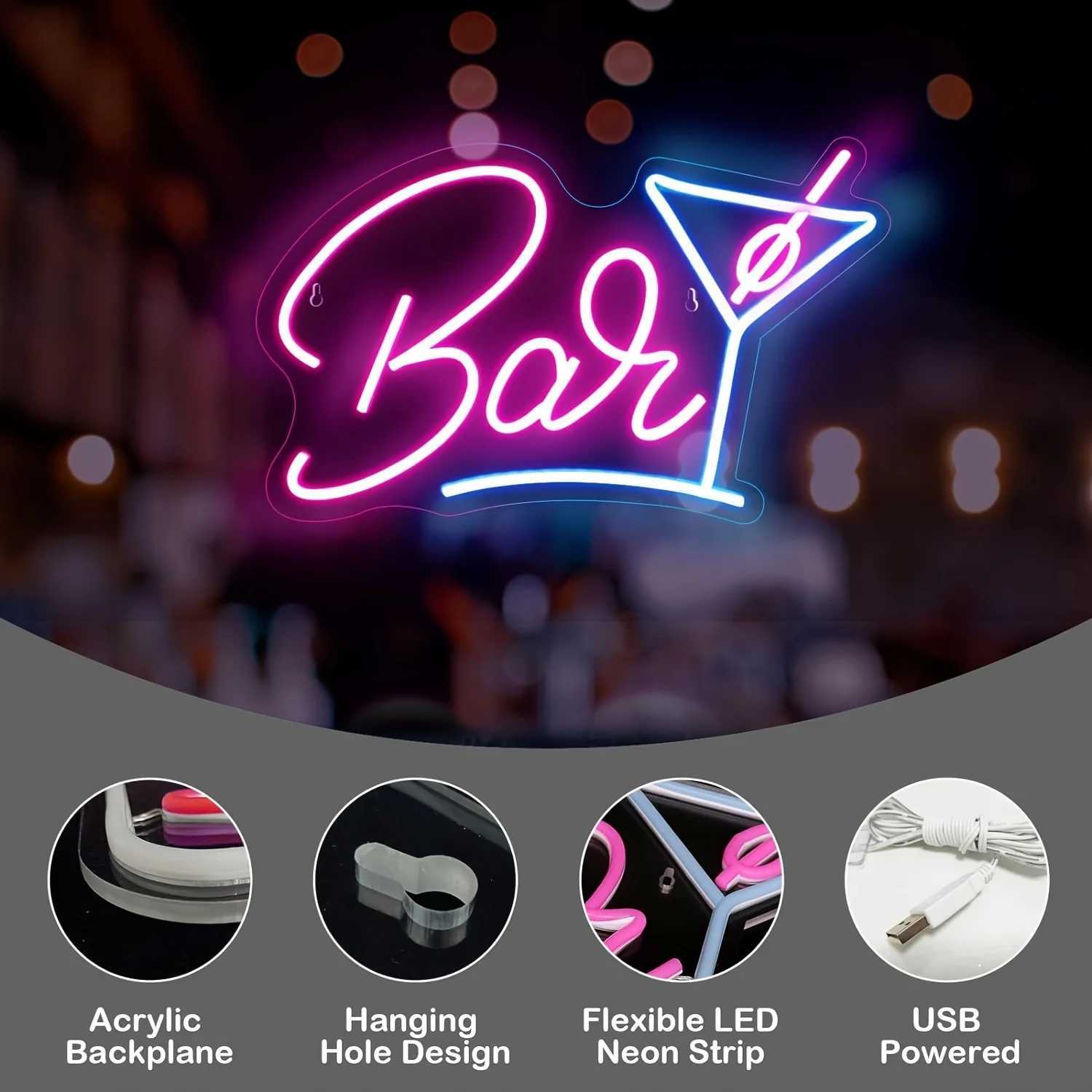 LED Neon Signs For Bar Wall Decor USB Powered LED Beer Lights For Bedroom Man Cave Party Coffee Shop HomeClub Christmas Y250916